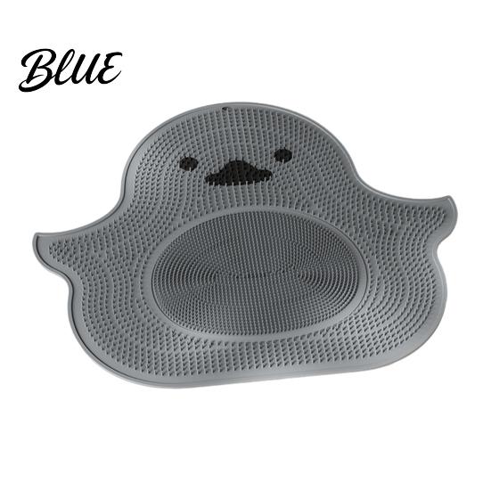 Health Feet Care Silicone Safe Little Yellow Rub Mat Tool Foot Duck Design Anti-Slip Suction