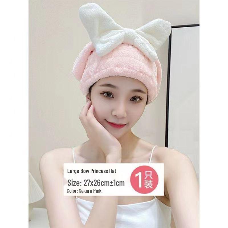 Women's Quick-Dry Super Absorbent Hair Wrap Towel: Thickened Bath Cap for Hair Drying
