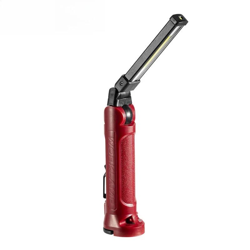 COB LED Work Light Rechargeable Folding Flashlight Outdoor Camping Car Repair Lighting Portable Lamps with Magnetic Hanging Hook