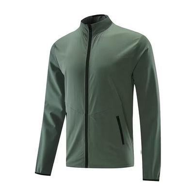 Veste de Course Fitness pour Hommes Printemps et Automne Vêtement d'Extérieur de Gymnastique Ample Décontracté Jogging Extérieur Col Montant Survêtement Vêtements de Sport