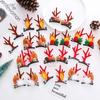 Christmas Decorative Deer Antler Hair Clip Party Costume Accessory Halloween Adult Hair Card Adorable Girl Heart Festival Gift