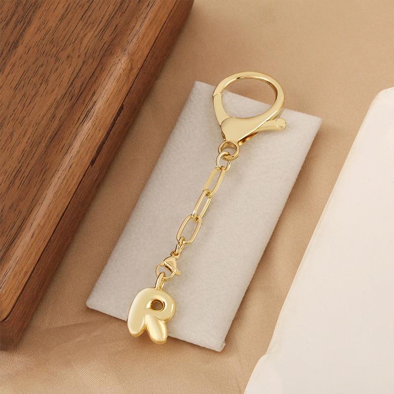 European American Fashion Bag Pendants Niche Design Letter Keychain Unique Personality Pendants All-match Gift For Men And Women