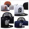 San Diego Padres sluneční klobouk s uzavřeným týlem, sluneční klobouk pro pár, vyšívaná čepice, baseballová čepice s plným krytím