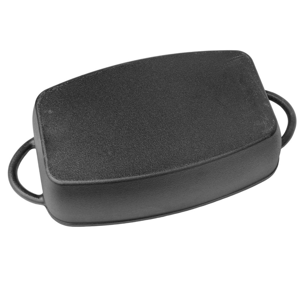 Brytfanna Żeliwna Z Patelnią Grill 3.8L 31cm KRISBERG KS-2570