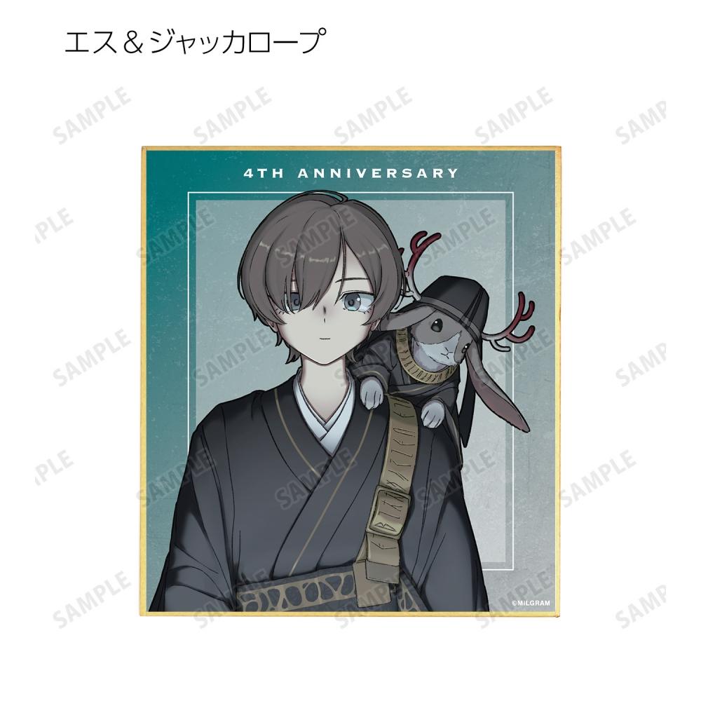Null Milgram Newly Drawn 4th Anniversary Ver. Trading  Mini Shikishi 1box 11p