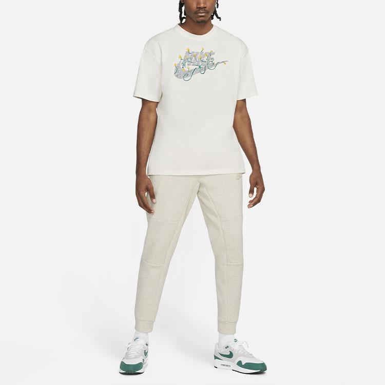 Nike Sportswear Embroidered Loose Casual T-Shirt Men Tops White DB6092-901