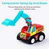 6Pcs Mini Inertial Pull Back Engineering Car Collecti High Quality Durable Design Safe for Children On Child Children Cartoon Playthings Birthday Pres