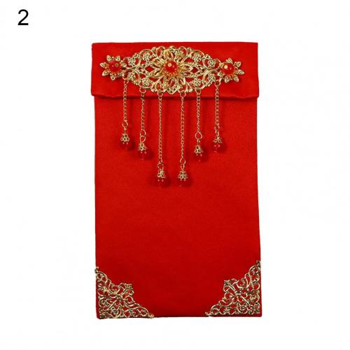 2025 Red Envelope Lucky Money Bag Texture Faux Silk Visiting Relatives New Year Red Envelope for Chinese Spring Festival HongBao