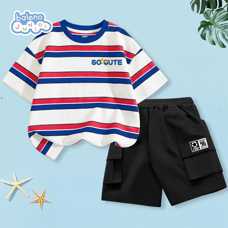 Baleno Boys  Summer Striped Tee & Shorts Set 130
