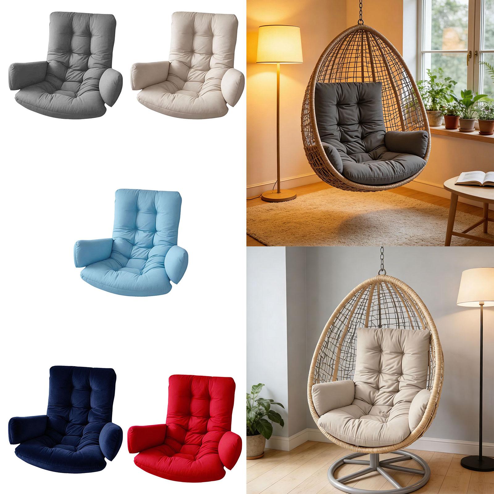 Lightweight Egg Chair Cushion with Removable