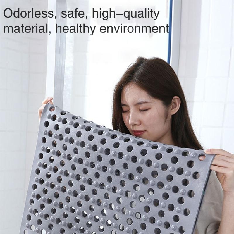 Foot Support Bathing Floor Mat Bath Pad Slip Prevention and Fatigue Relief Easy To Clean Waterproofs