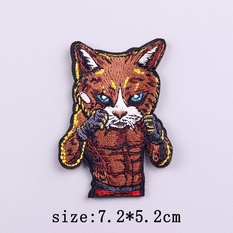 Hip Hop Animal Patch Iron On Patches On Clothes Little Yellow Duck Embroidery Patches For Clothing Stripe Badges Stickers Decor