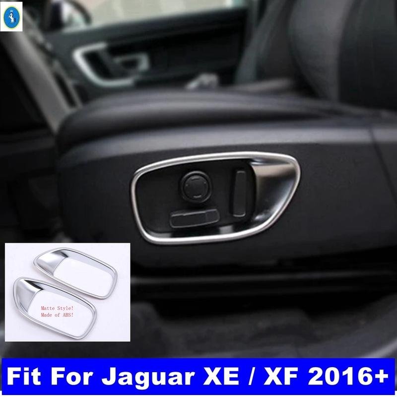 ABS Auto Side Seat Adjustment Memory Button Switch Decor Frame Cover Trim Fit For Jaguar XE / XF 2016 -  Matte Accessories