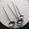 Japanese Vintage Stainless Steel Western Spoon, Creative 304 Eating Spoon, Soup Spoon, Coffee Long Handle Stirring Spoon, Home