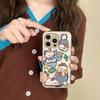 Cute Puppy Illustration Autumn and Winter Apple 17promax Mobile Phone Case New iPhone16 Women's Down Jacket Anti-drop