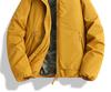 Men's Winter Solid Color Hooded Puffer Jacket - American Trendy Brand: New Arrival, Warm, Thick, Loose Fit