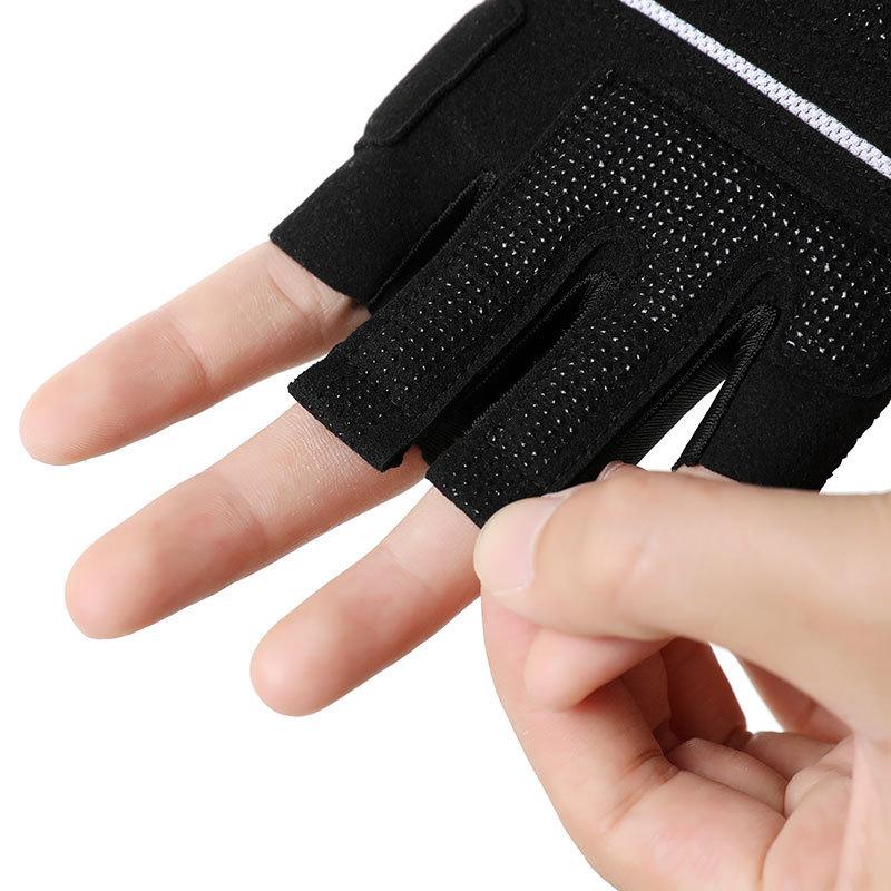 Cycling Gloves Half Finger Shock Absorption Men and Women Road Mountain Bike Short Spring and Summer Anti-slip Fitness Driving Sun Protection Gloves