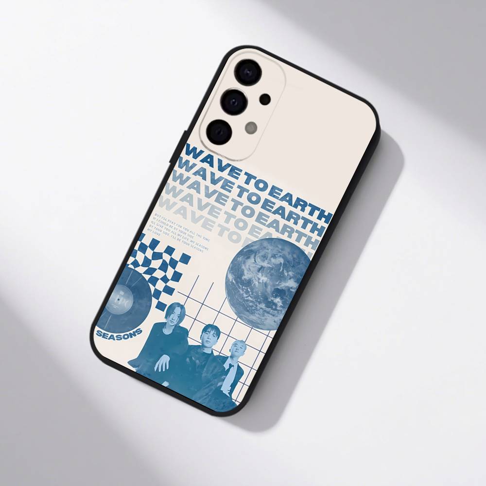 W-Wave To Earth Summer Flows  For Samsung S25,S24,S21,S22,S23,S30,Ultra,S20,Plus,Fe,Lite,5G Black Cover Phone Case