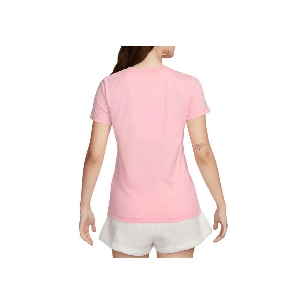 Nike Lifestyle Logo Round Neck Short Sleeve T-Shirt Women tops DV6095-690