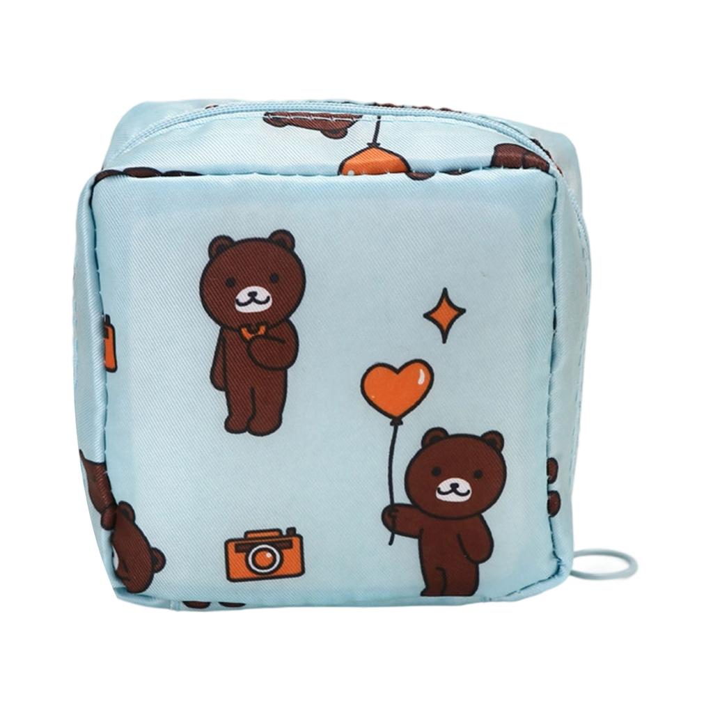 Multipurpose Women's Wallet for Period Supplies Practical Sanitary Pad Storage Bag for Organizing Personal Care Items