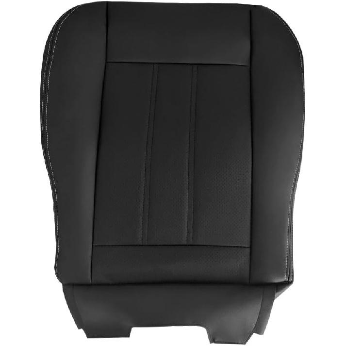 

Driver Bottom Leather Seat Cover, Black Seat Cover Fit for 2011-2016 Chrysler Town & Country Direct Replacement, Microfiber Leather, Fits