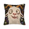 Screaming Goat  Pillow Case  Square Pillow Cover Funny Pillowcases For Sofa Couch Bed Living Room