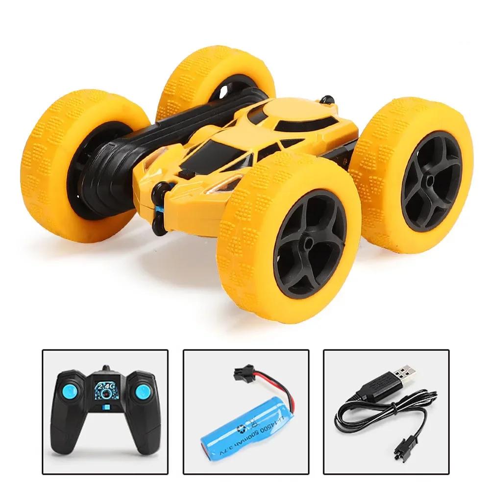 RC Stunt Car Children Double Sided Flip Remote Control 360 Rotation with Lights Off Road Drift RC Car Gifts for Kids Adults Boys