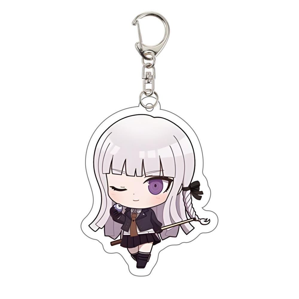 Danganronpa Keychain Trigger Happy Havoc Anime Game Acrylic Badge Pendant Cosplay Accessories Cartoon Fans Collectible Gifts