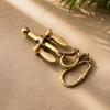 Brass Anchor Keychain Nautical Ship Anchor Key Ring Maritime Gift Handmade Accessory