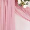 1PC Sage Green Chiffon Backdrop Curtains, Sheer Fabric Backdrop Drapes Drapes for Bridal Shower Wedding Arch Party Decoration