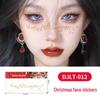 Christmas Tattoo Stickers: Easy-to-Remove Temporary Makeup Tattoos with Tree, Reindeer, and Snowflake Designs.