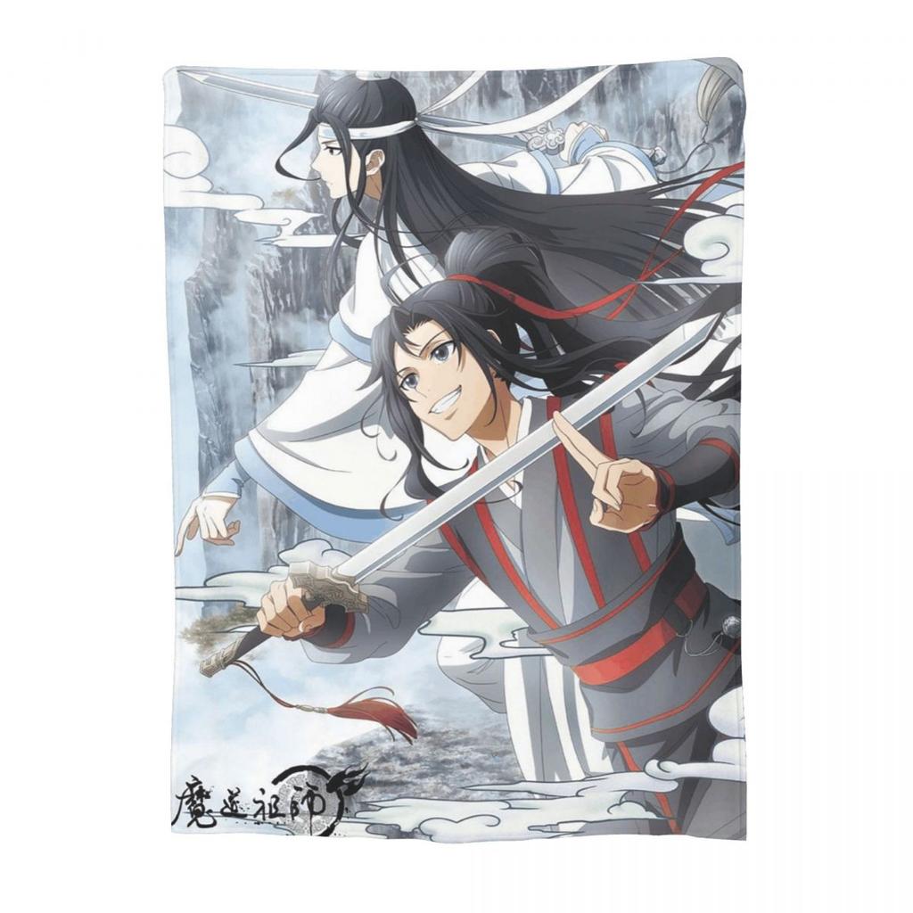Anime Grandmaster Of Demonic Cultivation Mo Dao Zu Shi Decken Fleece-Kuscheldecke Überwurfdecken für Bettwäsche Überwürfe Tagesdecke