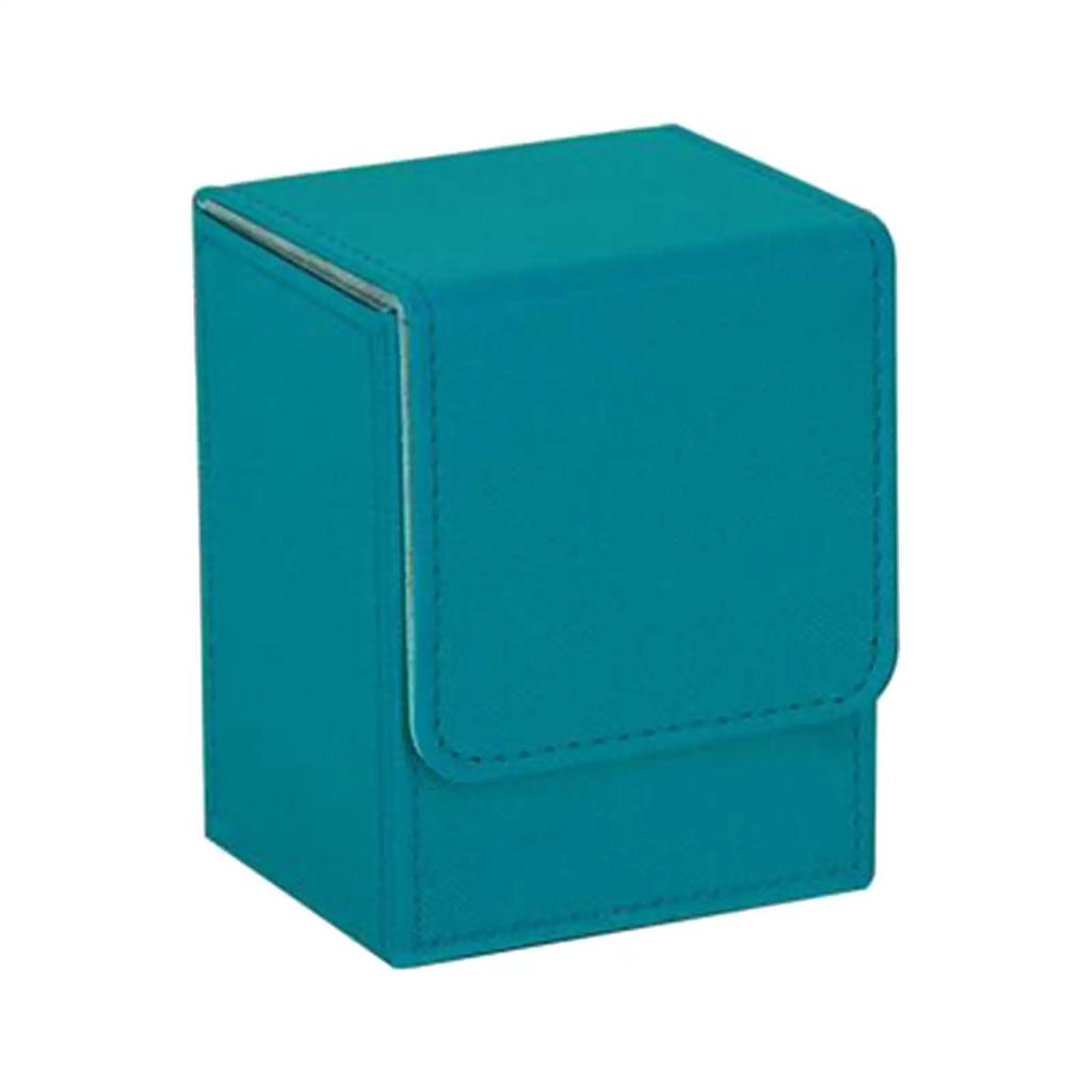 100+ PU Deck Box Large Capacity Container Collection Sleeved Card Case PVC Trading Card Holder Board Game MTG 104x83x80mm