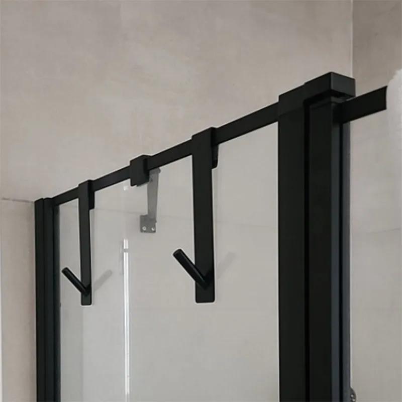 3pcs Stainless Steel Over-the-Door Hooks-Easy Install S-Shape Towel & Bathrobe Hanger for Shower, Bedroom - Durable, Space-Saving Bathroom Accessories