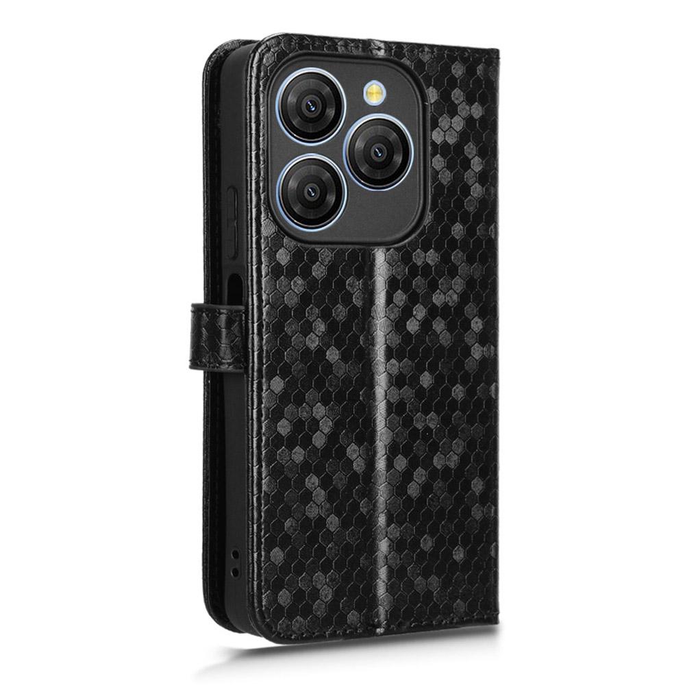 Etui portfelowe dla Blackview Shark 9 5G z wytłoczonym wzorem kropek, pokrowiec na telefon ze skóry PU