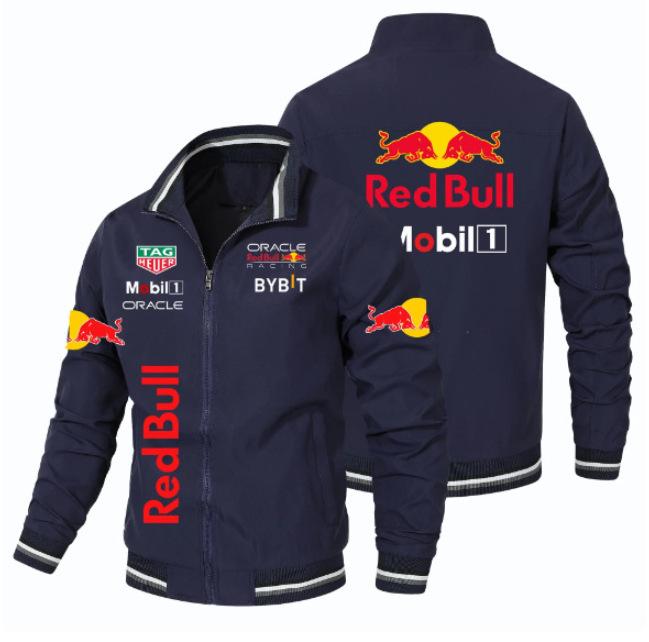 Jaqueta Masculina com Gola Alta e Zíper com Logo de Carro - Estilo Baseball Esportivo Casual para Primavera e Outono