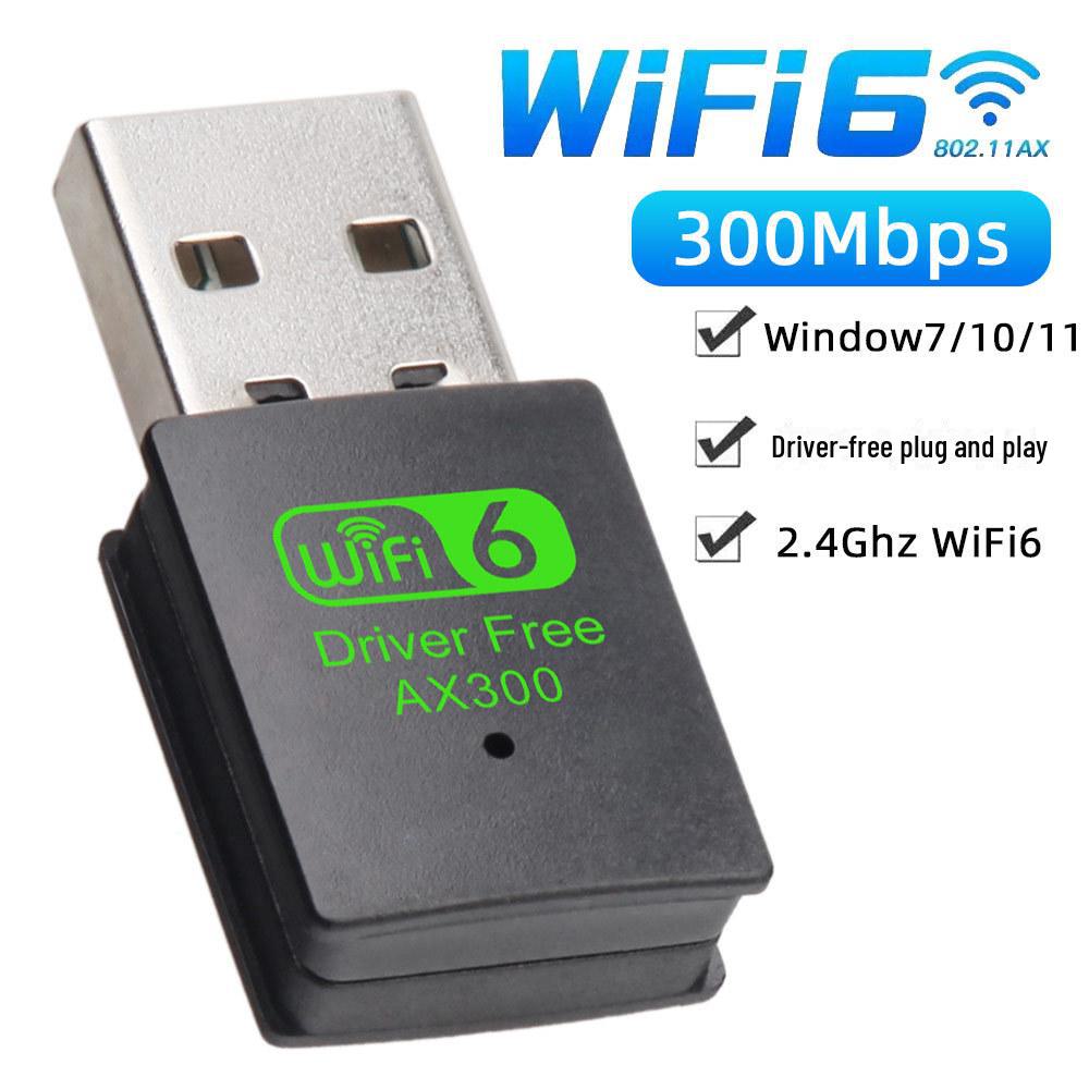 

Мережевий адаптер WiFi 6 USB: Бездротовий приймач 286M і передавач точки доступу без драйверів для настільного ПК/ноутбука. WiFi6 driver-free