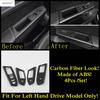 Gear Shifter Head AC Air Window Lift Read Light Cover Trim For VW Volkswagen Atlas / Teramont 2017- Carbon Fiber Accessories