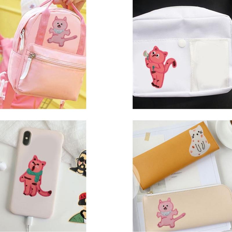 8Pieces Cartoon Cats Sewing On Applique Embroidery Repair Patches For Personalizing Caps And Shoe Backpack All Ages Use