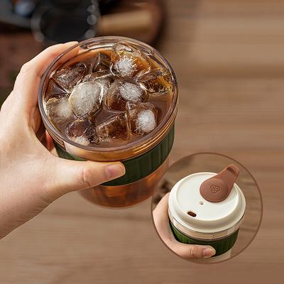 Tea Infuser Insulated Ice Maker Water Cup With Airtight Lid Dishwasher Leakproof Drinking Ice Cube Kettle Press Type