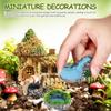 DEARMAMY Miniature Garden Decorations, Set of 15, Resin, Handmade Terrarium Ornaments, 1.93 x 0.87 x 0.87 inches, Micro Landscape, Dollhouse, Bonsai,