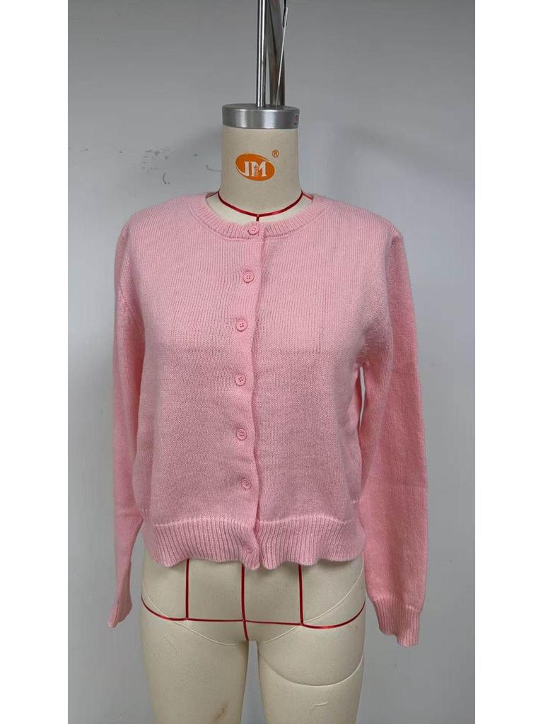 Women's Long Sleeve Knit Cardigan - Soft, Short, Loose, Slimming Autumn/Winter 2025