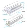 Adjustable Width Drinks Storage Rack Self-Sliding Refrigerator Drink Organizer