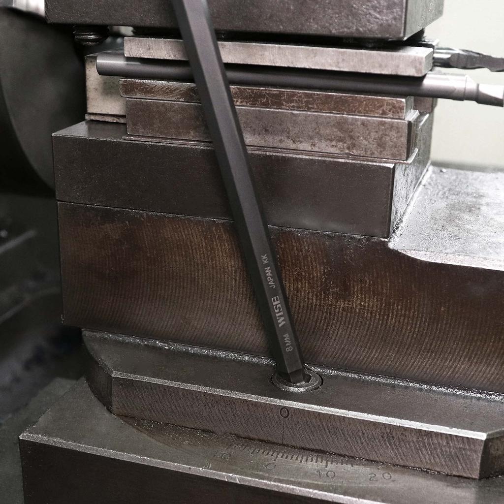 WISE Ball Point Hex with Triple Wrench, 9-Piece Set, Semi-Long, Handles, WLB-2300-BG