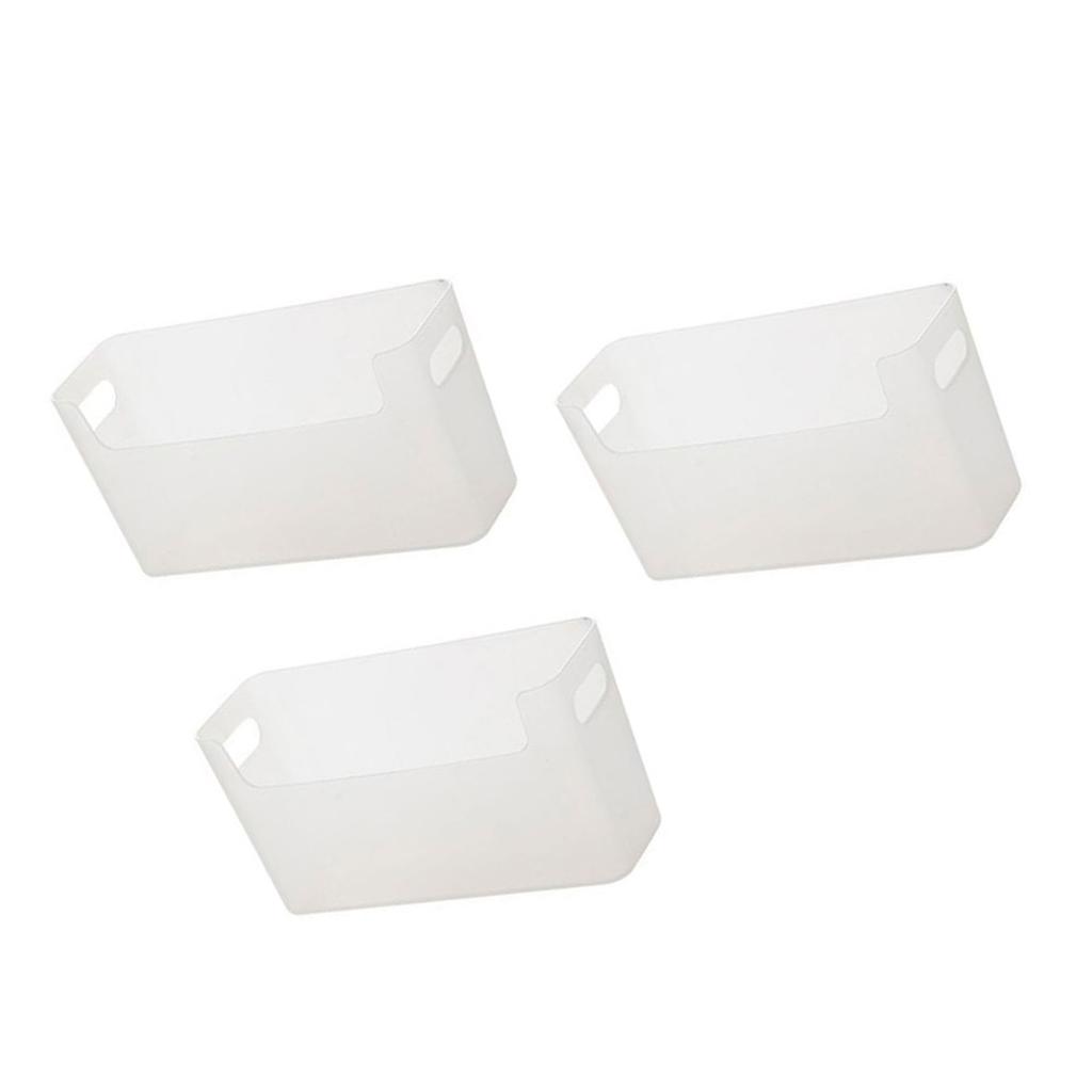 Set of 3 Wall Mounted Storage Box for Bathroom Easy Install No Drill Organizer Waterproof Kitchen Accessories Holder