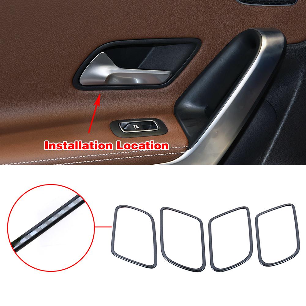 Culoarea fibră de carbon pentru Mercedes Benz CLA Clasa C118 CLA180 CLA200 CLA220 CLA260, autocolantă de decorare a piesei interioare de stil auto