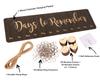 Inkdotpot Perpetual Wall Calendar Wooden, Dates To Remember Wall Hanging Birthday Calendar- Decorative Birthday Tracker Plaque Wall Hanging