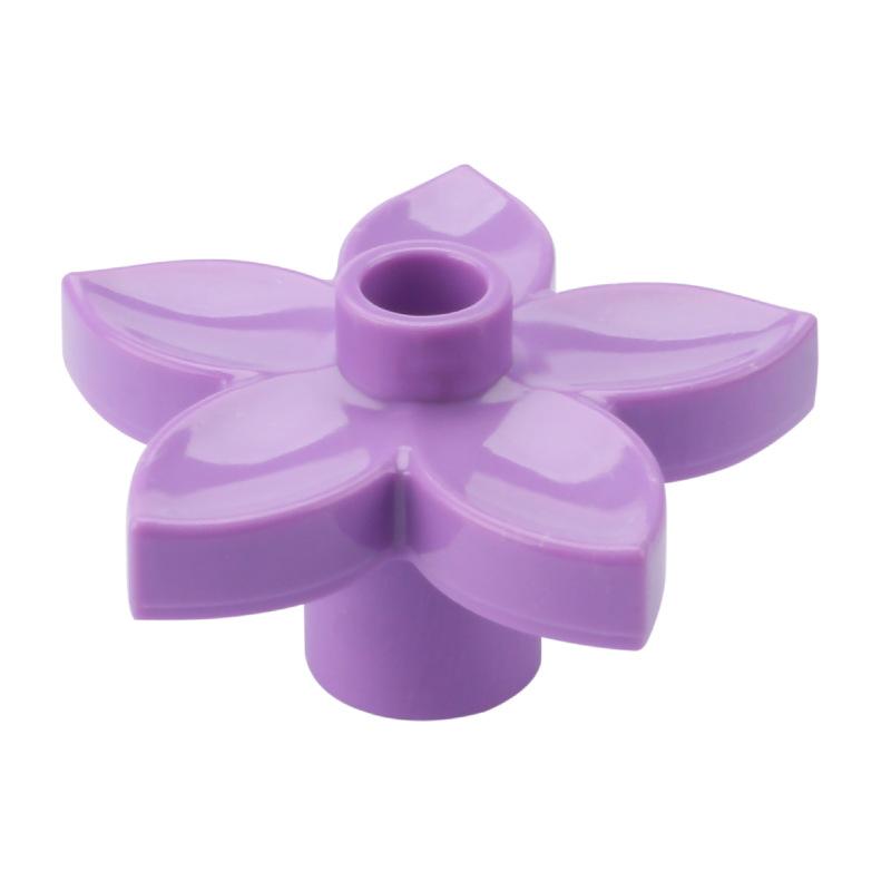 4pcs Big Building Block Forest Plant Series Flower Grass Tree Outdoor Adornment Street Accessories Compatible Scenes Toy For Kid