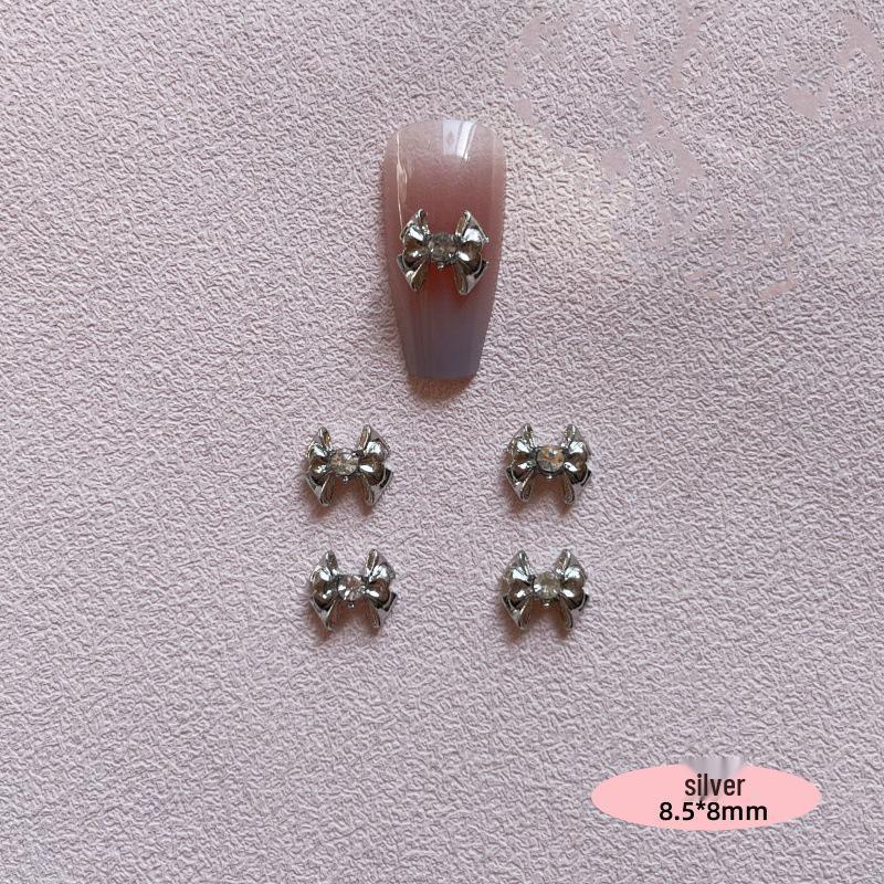 

Dragon Heart Bow Nail Art Jewelry – 3D Super Flash Alloy Ornaments, Mixed Styles
