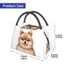 Cute Pomeranian Drawing Lunch Bags Insulated Bento Box Lunch Tote Picnic Bags Cooler Thermal Bag for Woman Kids School